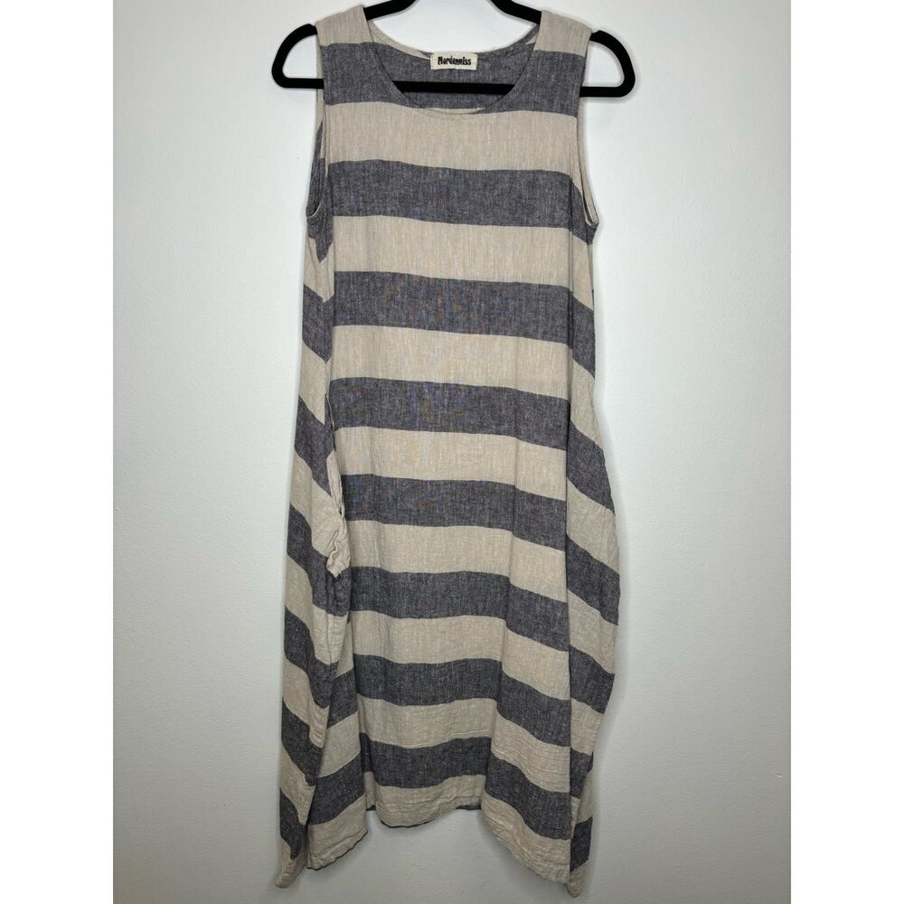 Mordenmiss Stripped Sack Dress